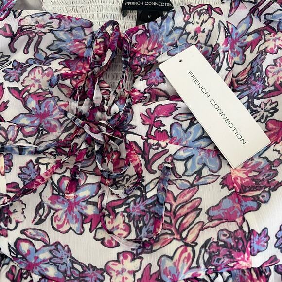 French Connection NWT Hallie Peplum Top M - Picture 5 of 10